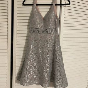 gray formal dress